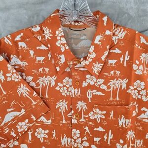 Wellen Airweave Performance Shirt Large UT texas Longhorns Cactus Orange Mens